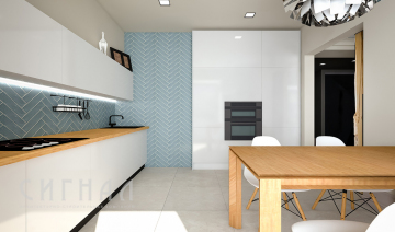 Кухня в квартире в стиле минимализм